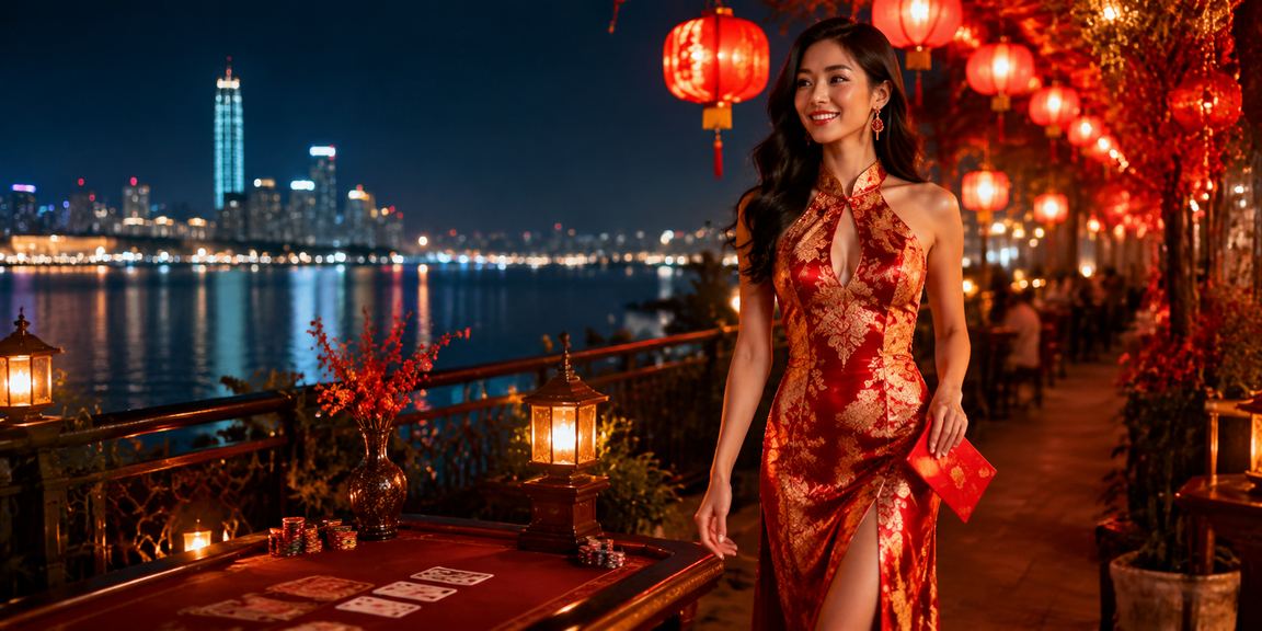 Người chơi bài tại chợ đêm Hà Nội với không khí sôi động và đèn chiếu rực rỡ